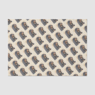 Gordon Setter Painting - Cute Original Dog Art Tissue Paper