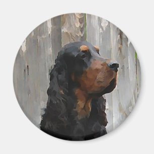 Gordon Setter Painting Magnet