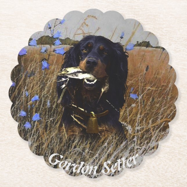 Gordon Setter    Paper Coaster (Front)