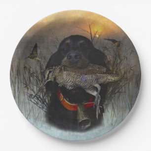 Gordon Setter  Paper Plate