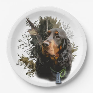Gordon Setter Paper Plate