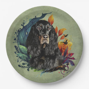Gordon Setter  Paper Plate