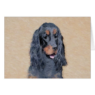 Gordon Setter Peinture - Joli art original chien