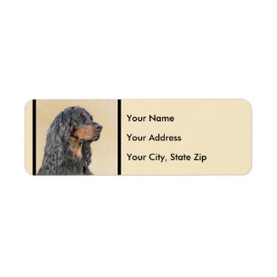 Gordon Setter Peinture - Joli art original chien