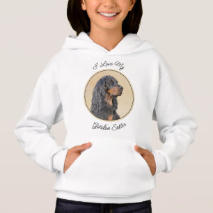 Gordon Setter Peinture - Joli art original chien