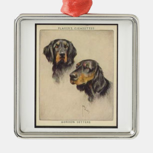 Gordon Setter Player Cigarette Card Ornament