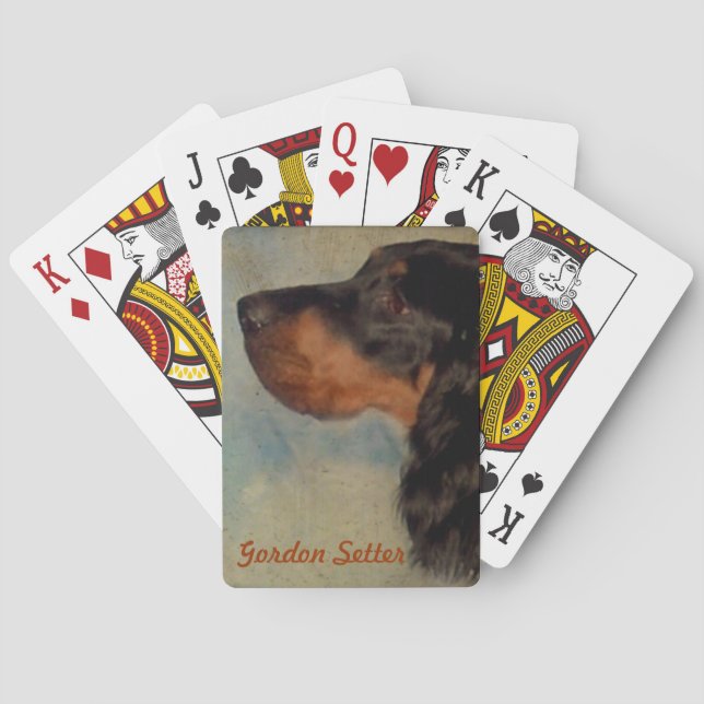 Gordon Setter Playing Cards (Back)