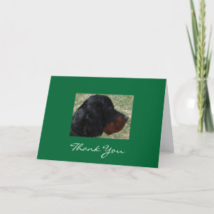 Gordon Setter Puppy Thank You Note Card