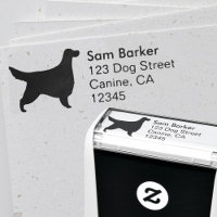 Gordon Setter Silhouette Return Address