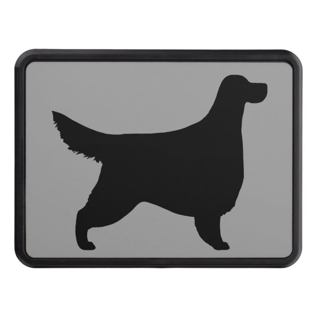 Gordon Setter Silhouette Trailer Hitch Cover (Front)
