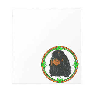 Gordon Setter St Patricks Notepad