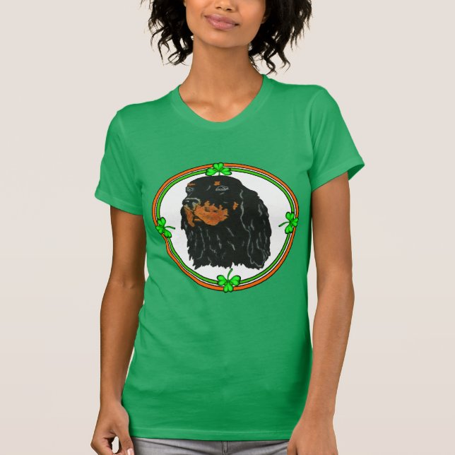 Gordon Setter St Patricks T-Shirt (Front)
