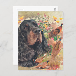 Gordon Setter Tapestry Poster Acrylic Print Tripty Postcard