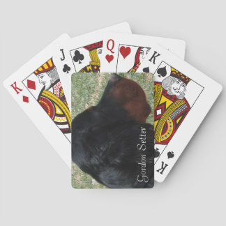 Gordon Setter Tête Cartes De Jeu