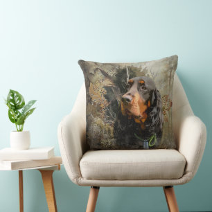 Gordon Setter  Throw Pillow