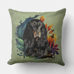 Gordon Setter  Throw Pillow