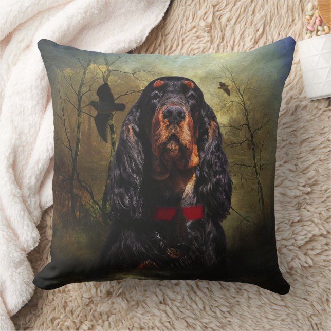 Gordon Setter    Throw Pillow (Blanket)