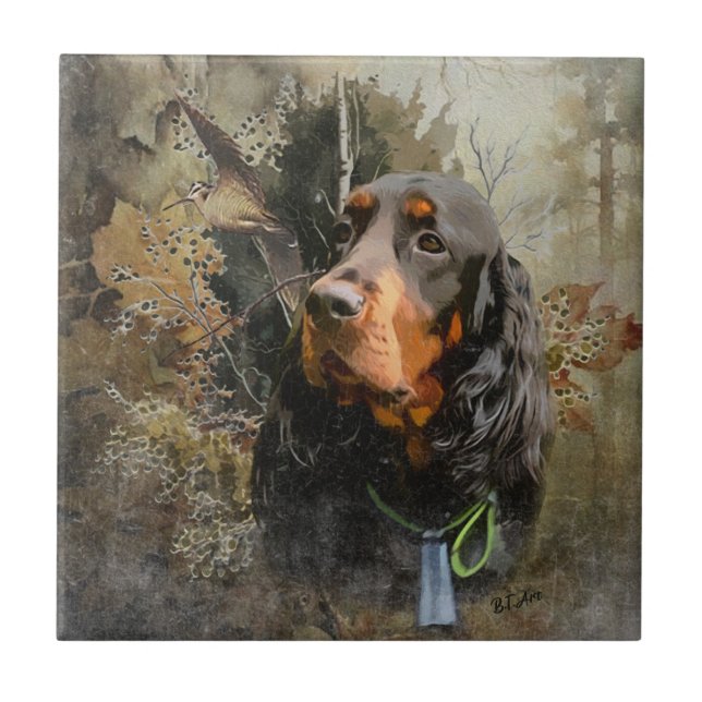 Gordon Setter  Tile (Front)