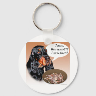 Gordon Setter Turkey Keychain