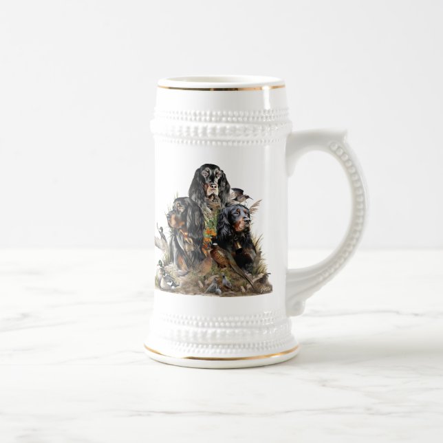 Gordon Setters , Passion for Birds , Art Beer Stein (Right)