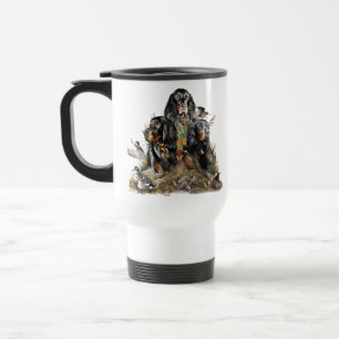Gordon Setters , Passion for Birds , Art Travel Mug