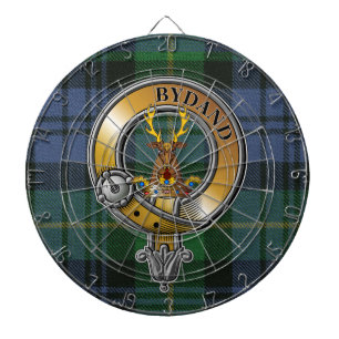 Gordon Tartan & Badge Dartboard