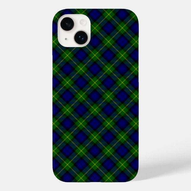 Gordon tartan blue green plaid Case-Mate iPhone case (Back)