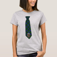 Gordon Tartan Necktie w/Badge Women's