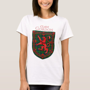 Gordon Tartan Scottish Plaid Lion Rampant T-Shirt