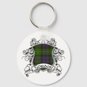 Gordon Tartan Shield Keychain
