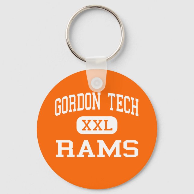 Gordon Tech - Rams - High - Chicago Illinois Keychain (Front)
