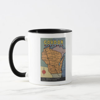 Gordon, Wisconsin - Large Letter Scenes Mug