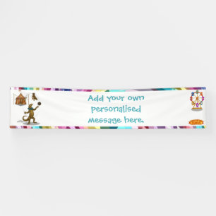 Gordy, goanna juggler banner