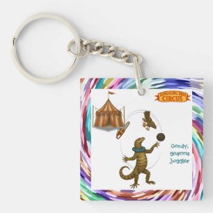 Gordy, goanna juggler keychain