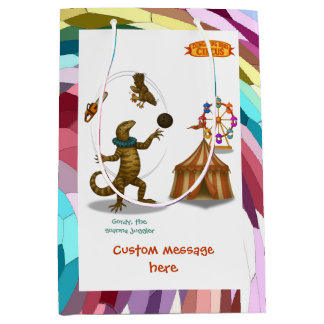 Gordy, goanna juggler medium gift bag