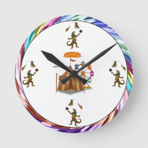 Gordy, goanna juggler round clock