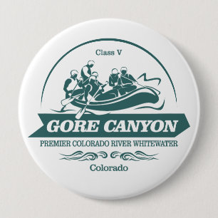 Gore Canyon (rafting 2) 4 Inch Round Button