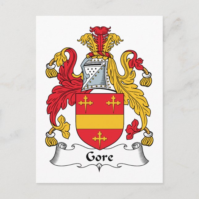 Gore Family Crest Postcard (Front)
