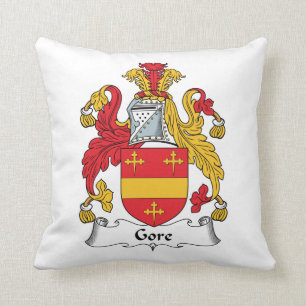 Gore Family Crest Throw Pillow