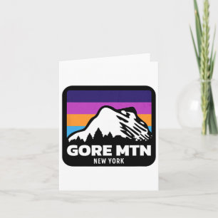 Gore Mountain New York Skiing Snowboarding Family Card