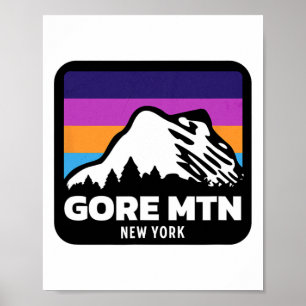 Gore Mountain New York Skiing Snowboarding Family  Poster
