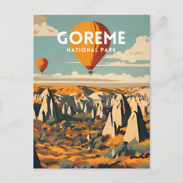 Goreme National Park Vintage Postcard (Front)