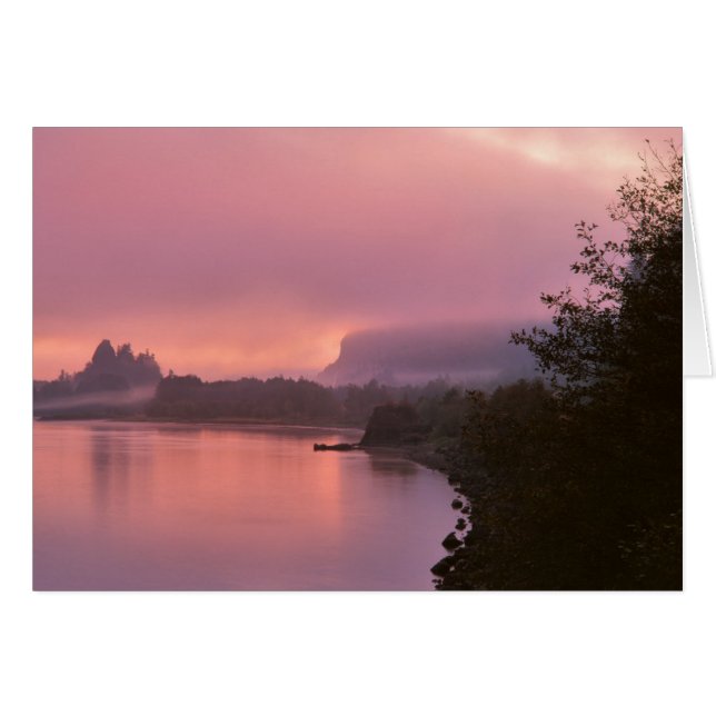 Gorge du fleuve Columbia, Lever de soleil, OR (Devant horizontal)