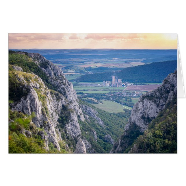 Gorge during sunset (Front Horizontal)