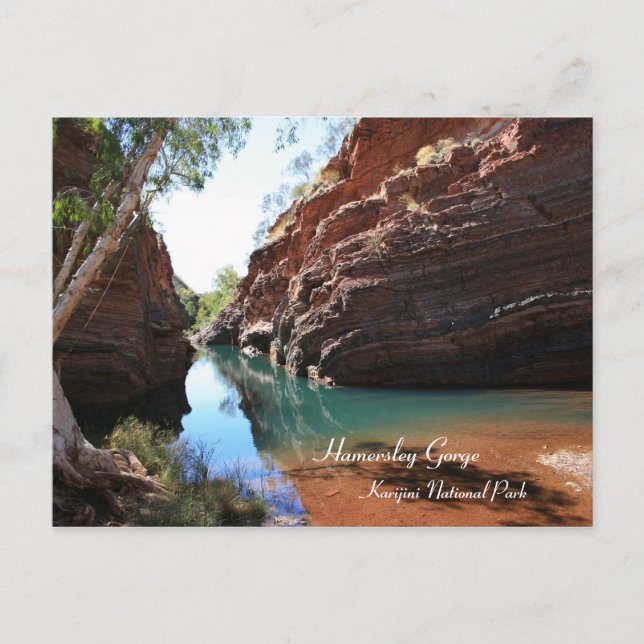 Gorge Hamersley, Parc national Karijini - Carte po (Devant)
