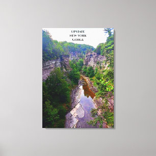 GORGE IN ITHACA NEW YORK CANVAS PRINT