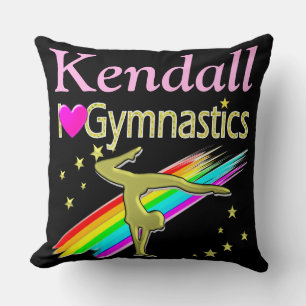 GORGE J'AIME GYMNASTIQUE COUSSIN PERSONNALISÉ