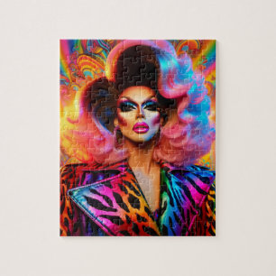 Gorgeous 1980s Drag Queen Jigsaw Puzzle