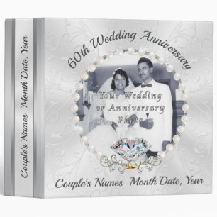 Gorgeous, 60th Wedding Anniversary Photo Album Binder