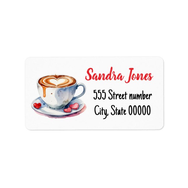 Gorgeous address labels coffee (Front)